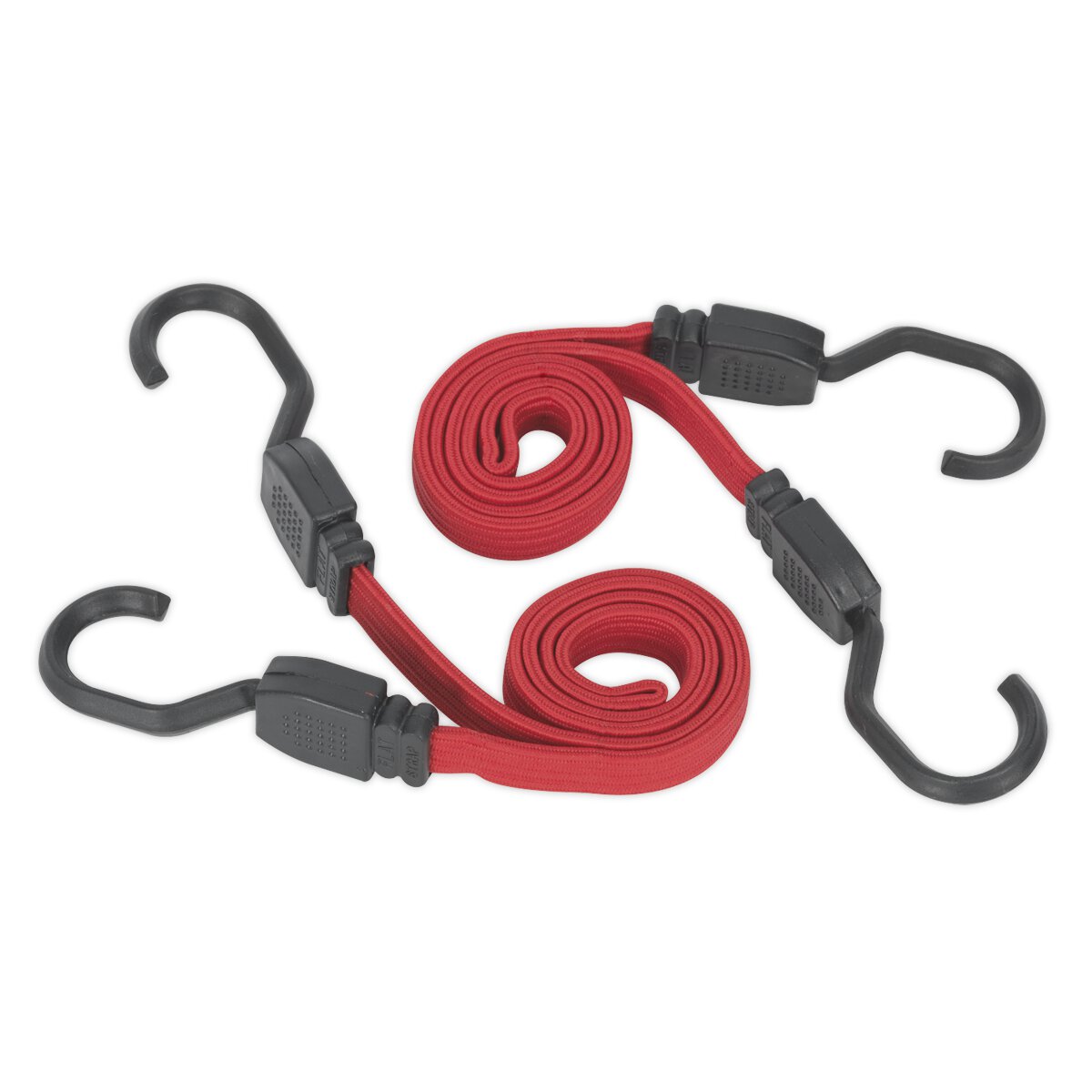 Flat Bungee Cord Set 2pc 760mm