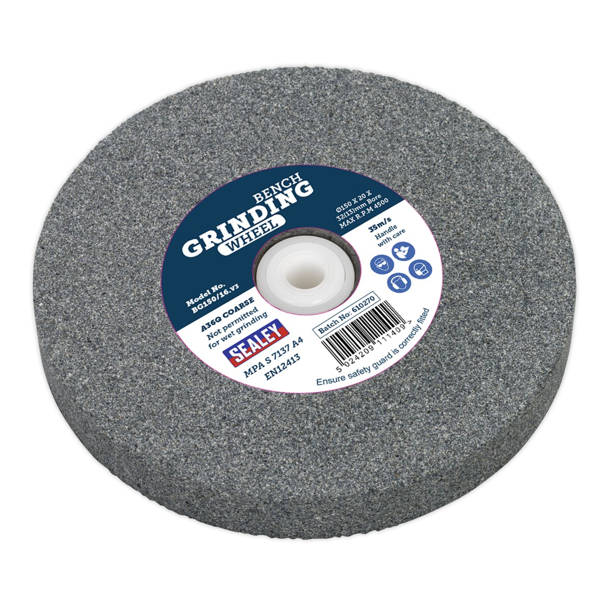 Grinding Stone Ø150 x 20mm 32(13)mm Bore A36Q Coarse