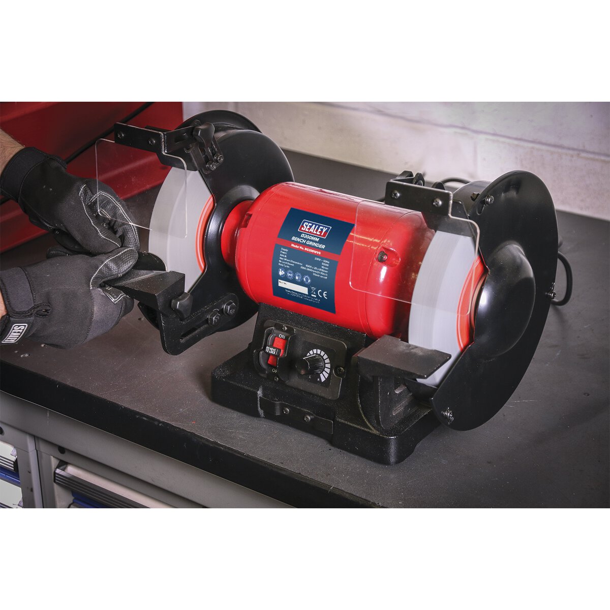 Bench Grinder Ø200mm Variable Speed