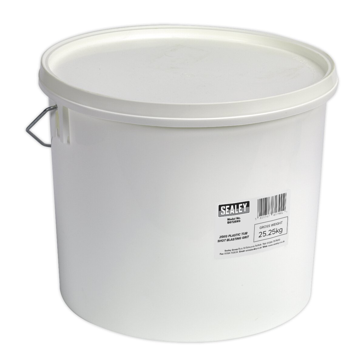 Shot Blasting Grit 25kg Plastic Tub