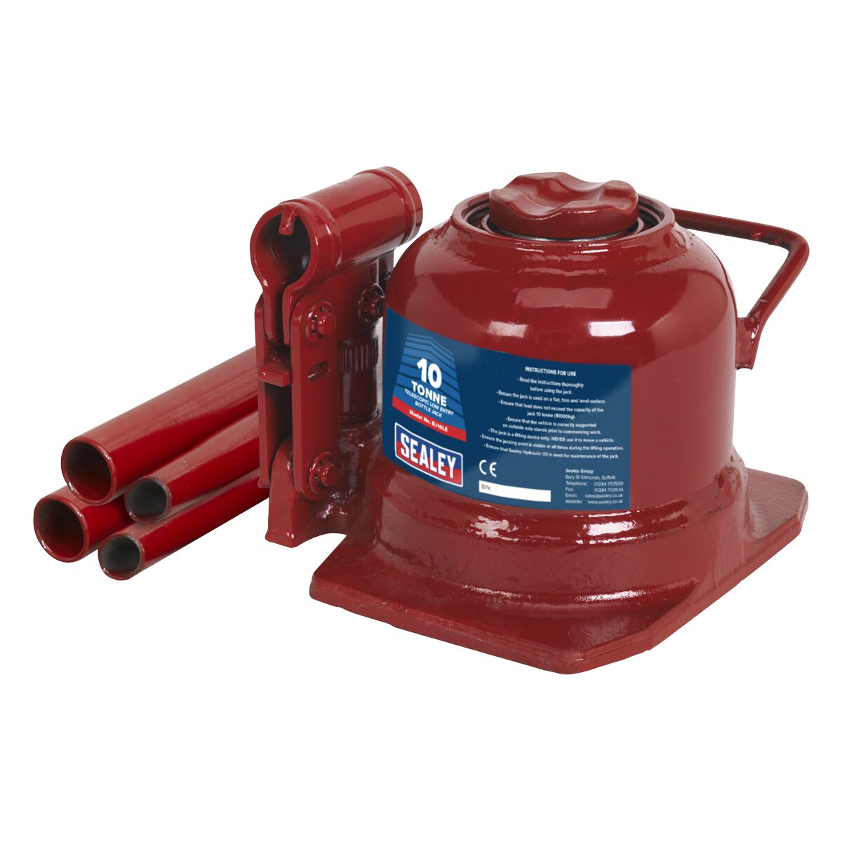 Bottle Jack 10tonne Low Entry Telescopic