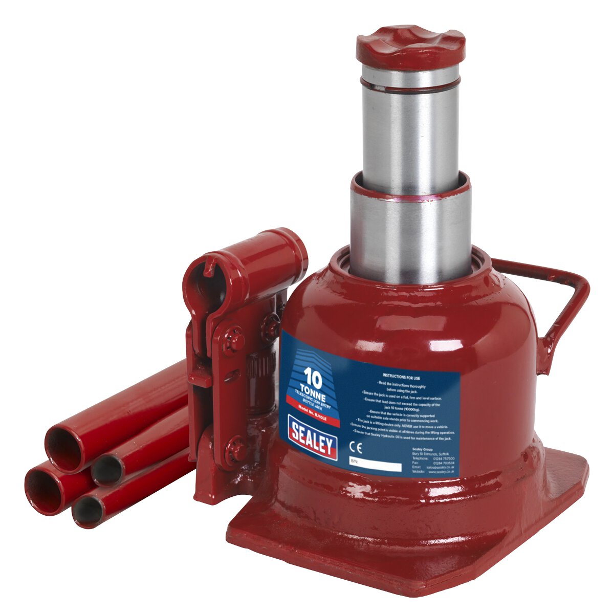 Bottle Jack 10tonne Low Entry Telescopic