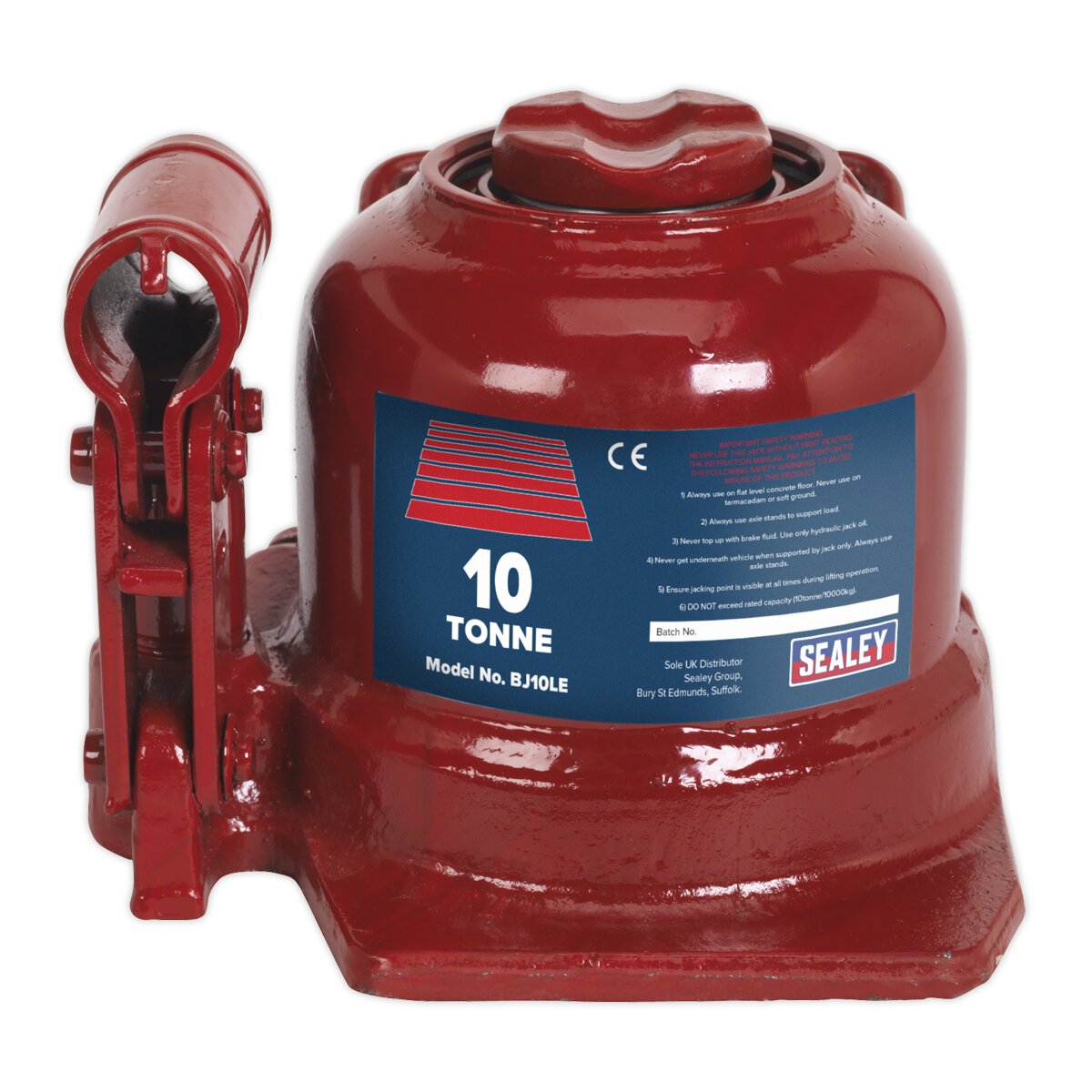 Bottle Jack 10tonne Low Entry Telescopic