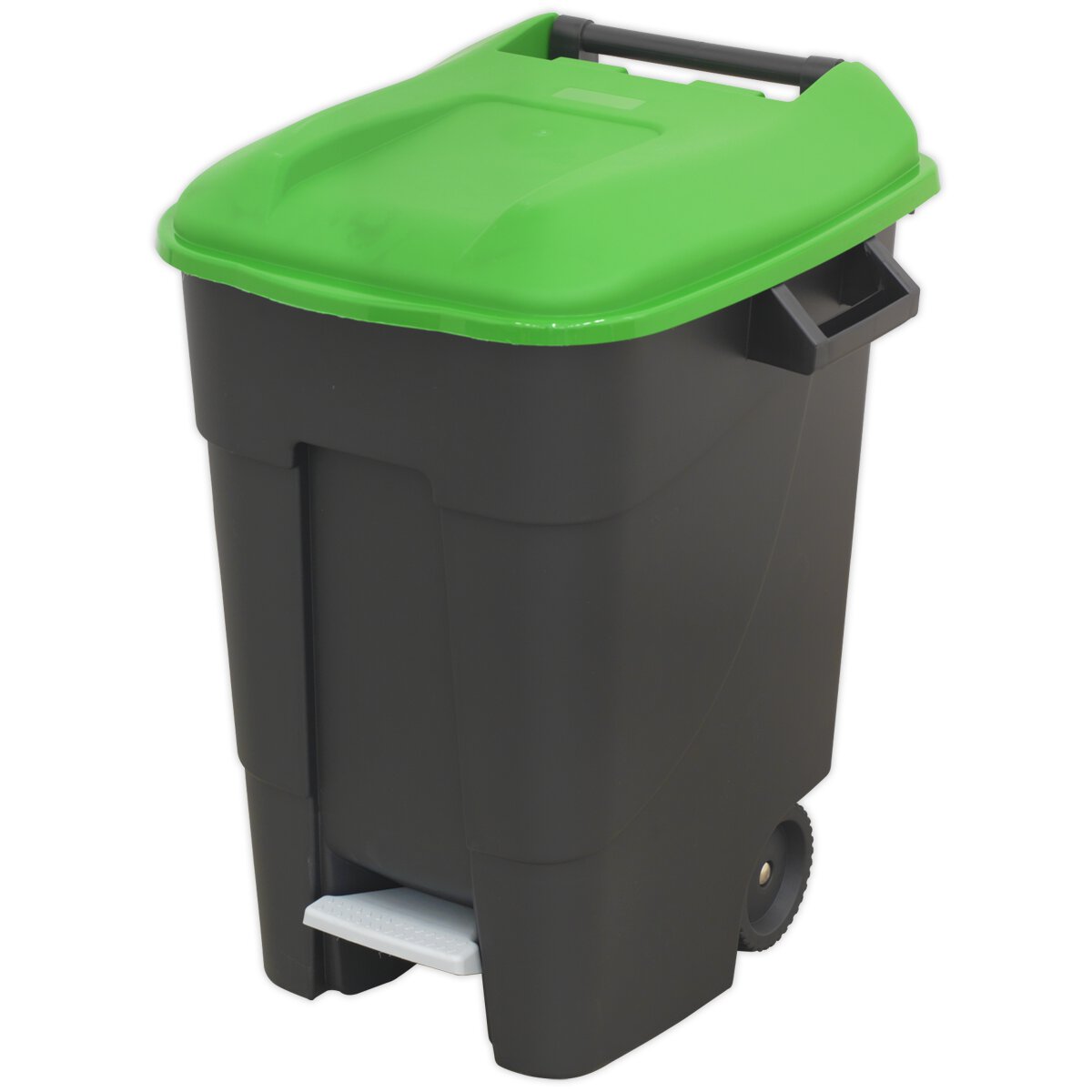 Refuse/Wheelie Bin with Foot Pedal 100L - Green