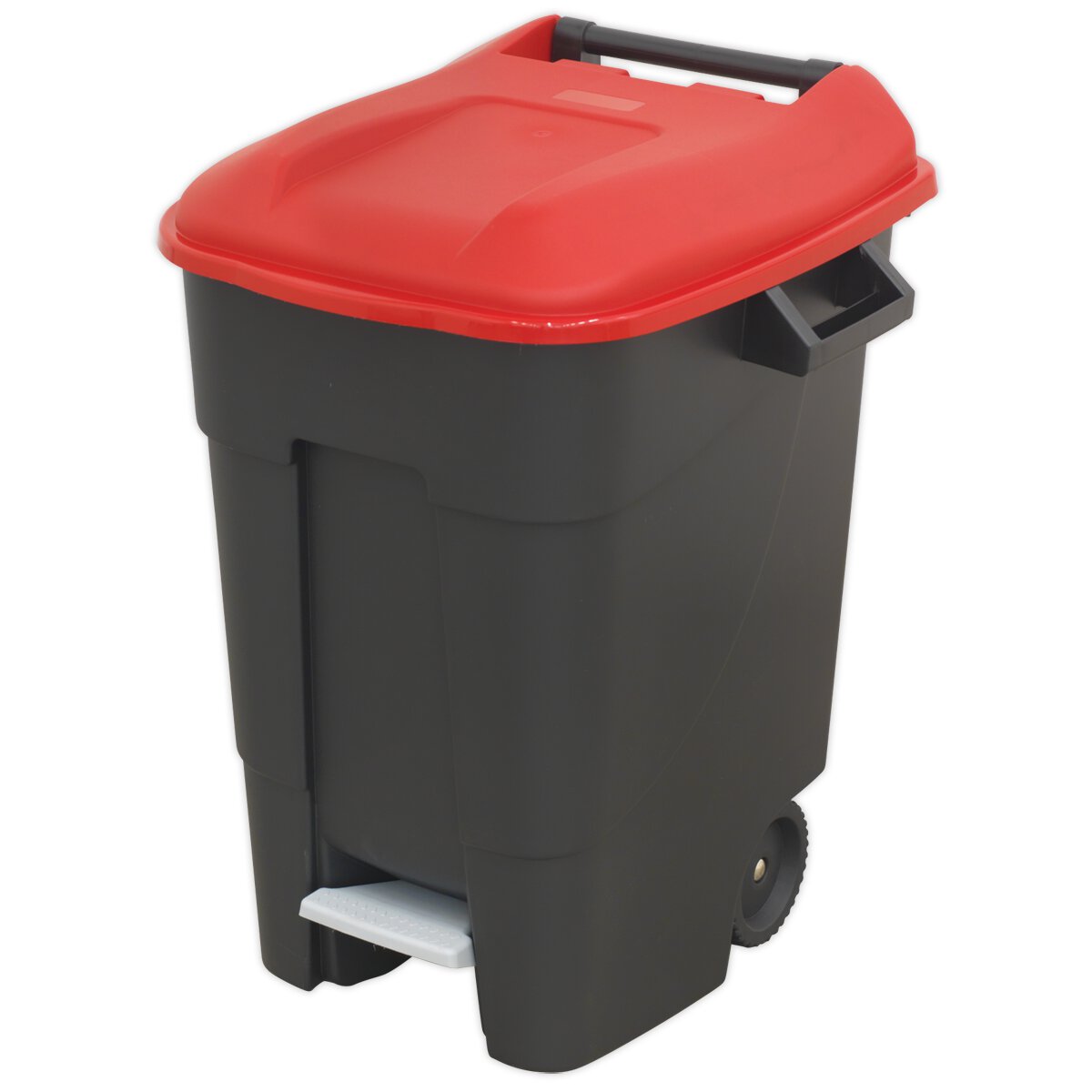 Refuse/Wheelie Bin with Foot Pedal 100L - Red