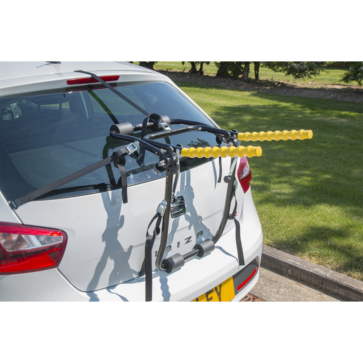 Rear Bicycle Carrier 5 Strap Fixing Maximum 3 Bicycles