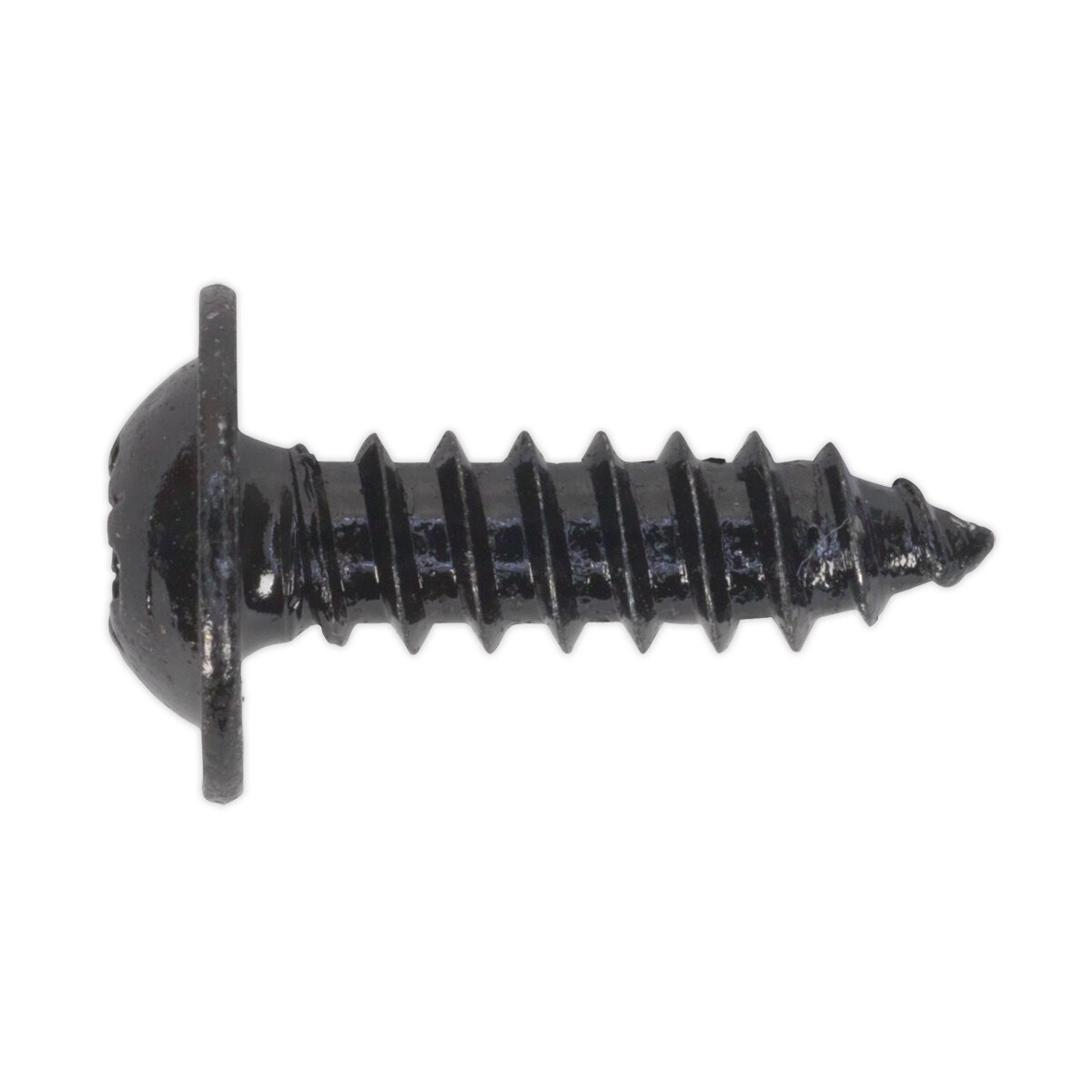 Self Tapping Screw 4.8 x 16mm Flanged Head Black Pozi BS 4174 Pack of 100