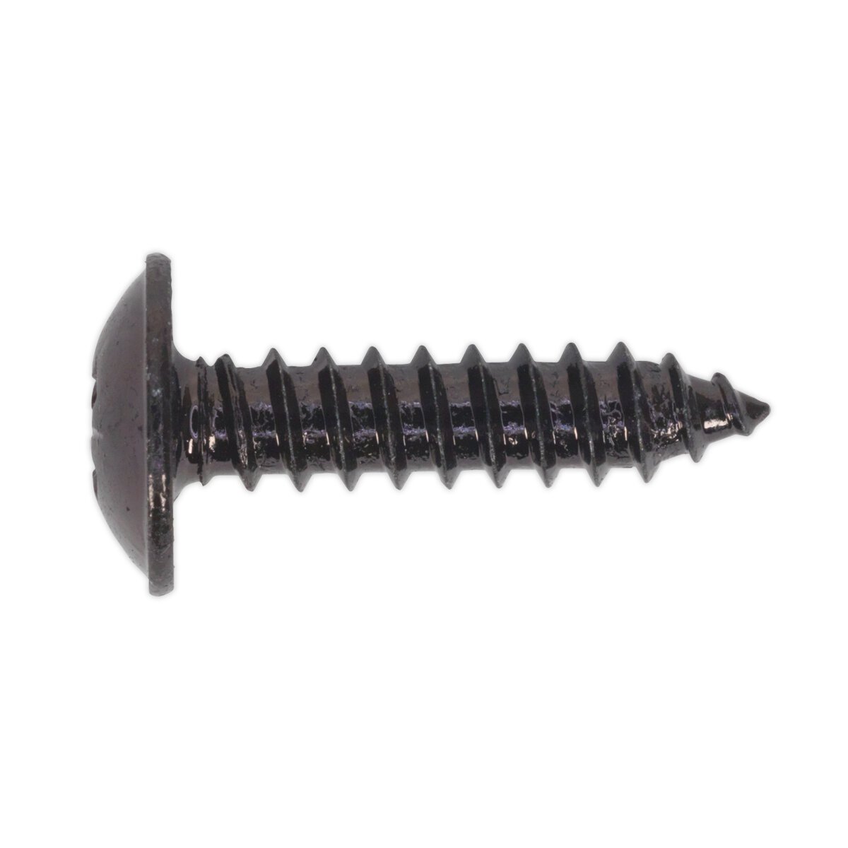 Self Tapping Screw 4.8 x 19mm Flanged Head Black Pozi BS 4174 Pack of