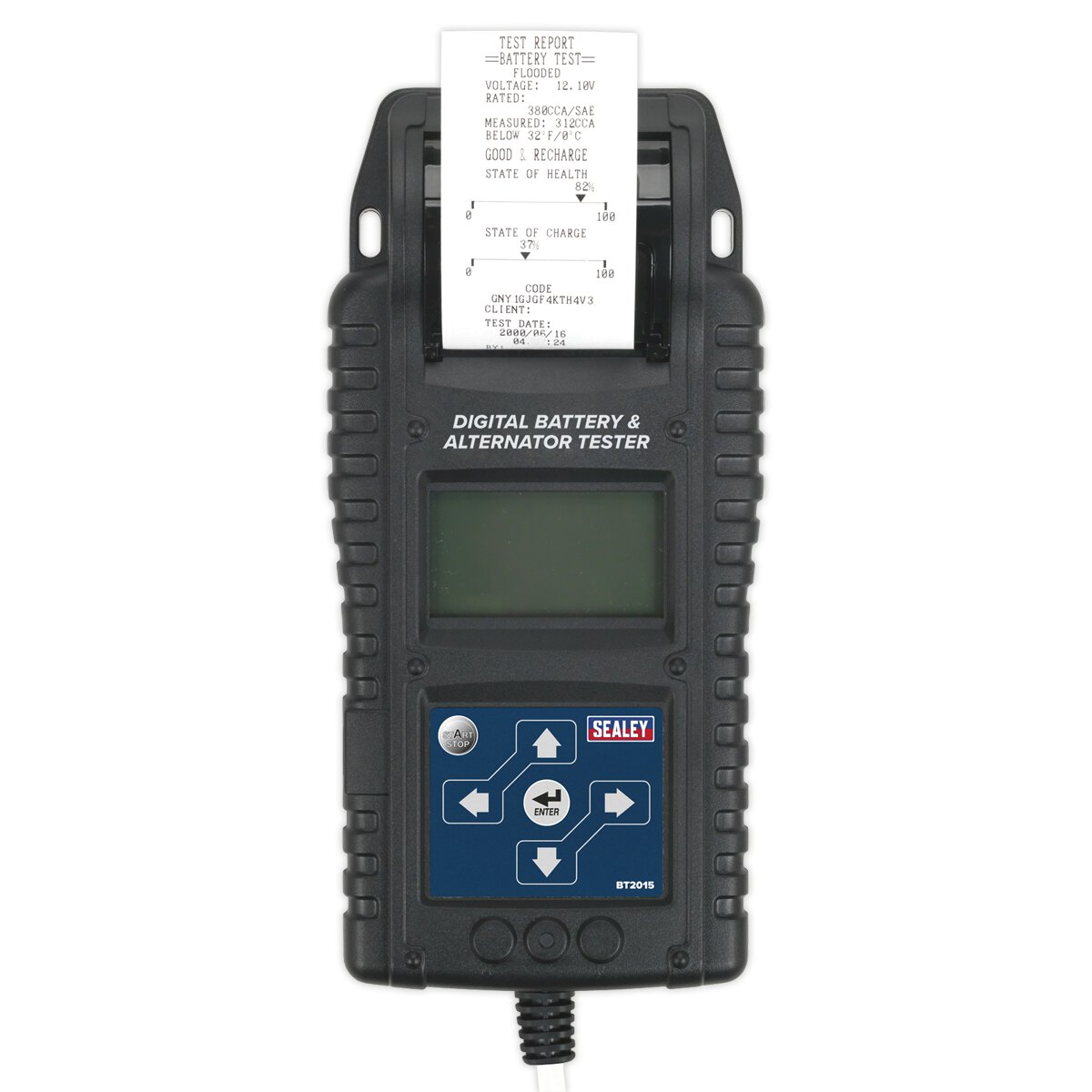 Digital Start/Stop Battery & Alternator Tester with Printer