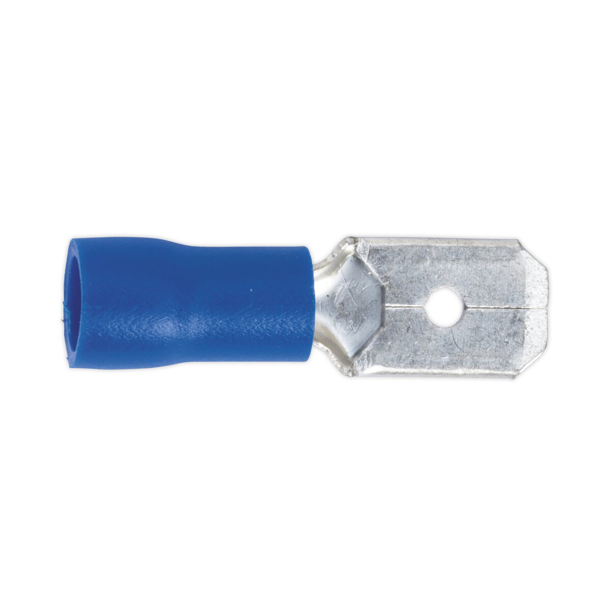 Push-On Terminal 6.3mm Male Blue Pack of 100