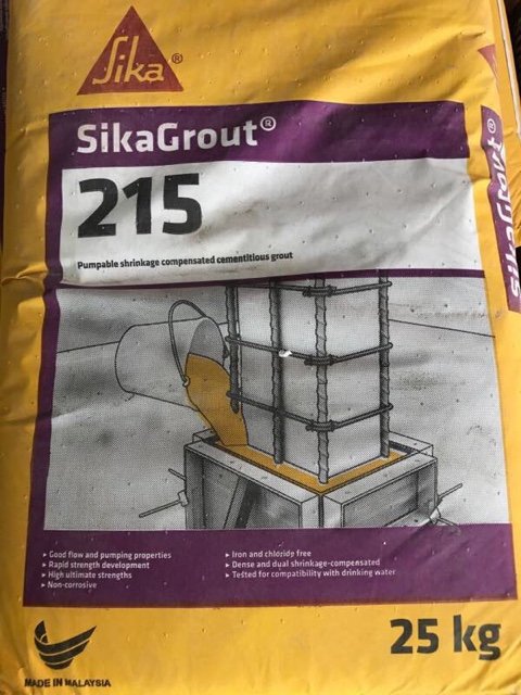 Sika Grout 215 Pumpable Shrinkage Compensated Cementitious Grout