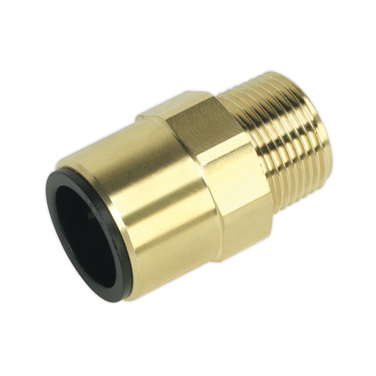 Straight Adaptor 22mm x 3/4"BSPT Brass (John Guest Speedfit® - MM012206N)