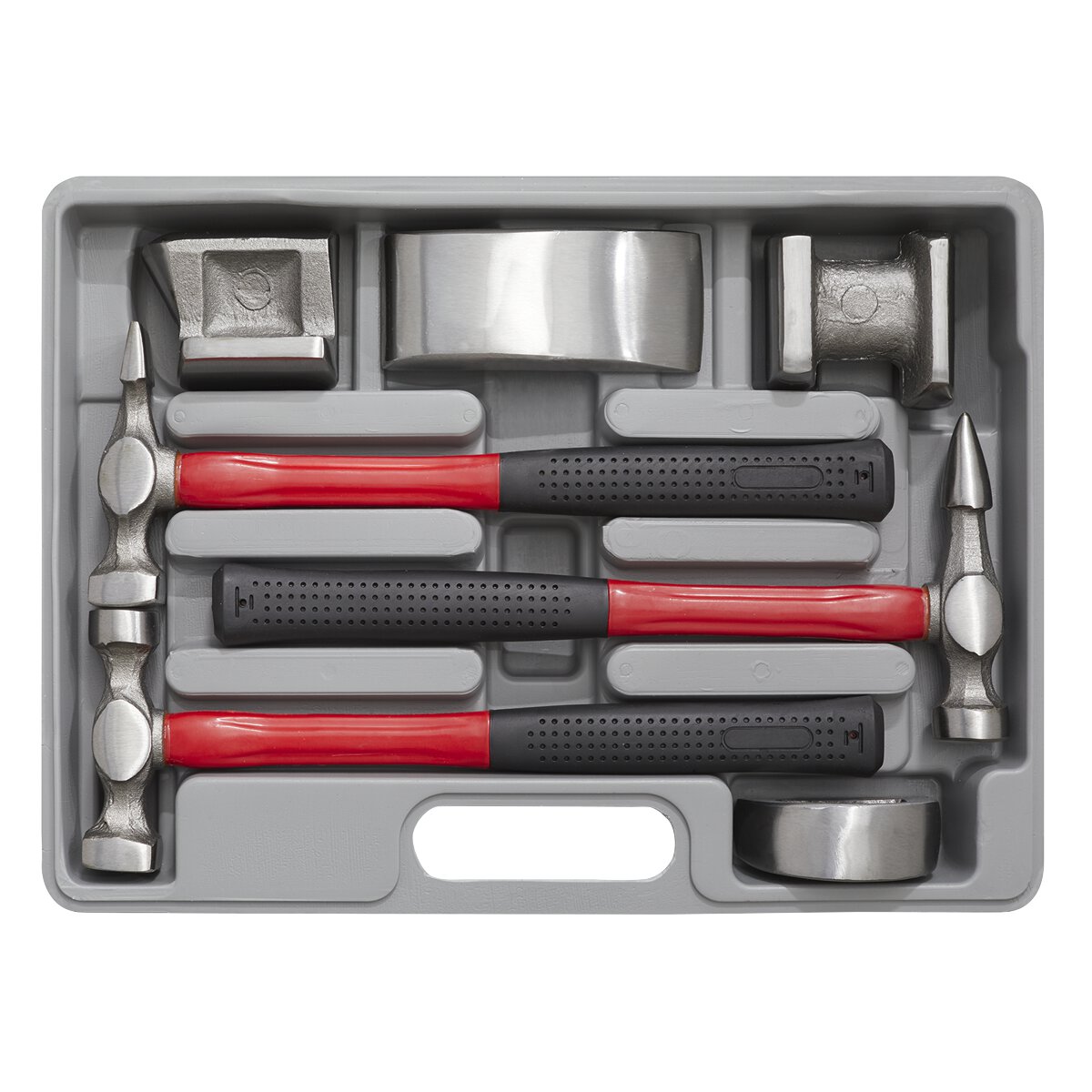 Panel Beating Set 7pc Drop-Forged Fibreglass Shafts