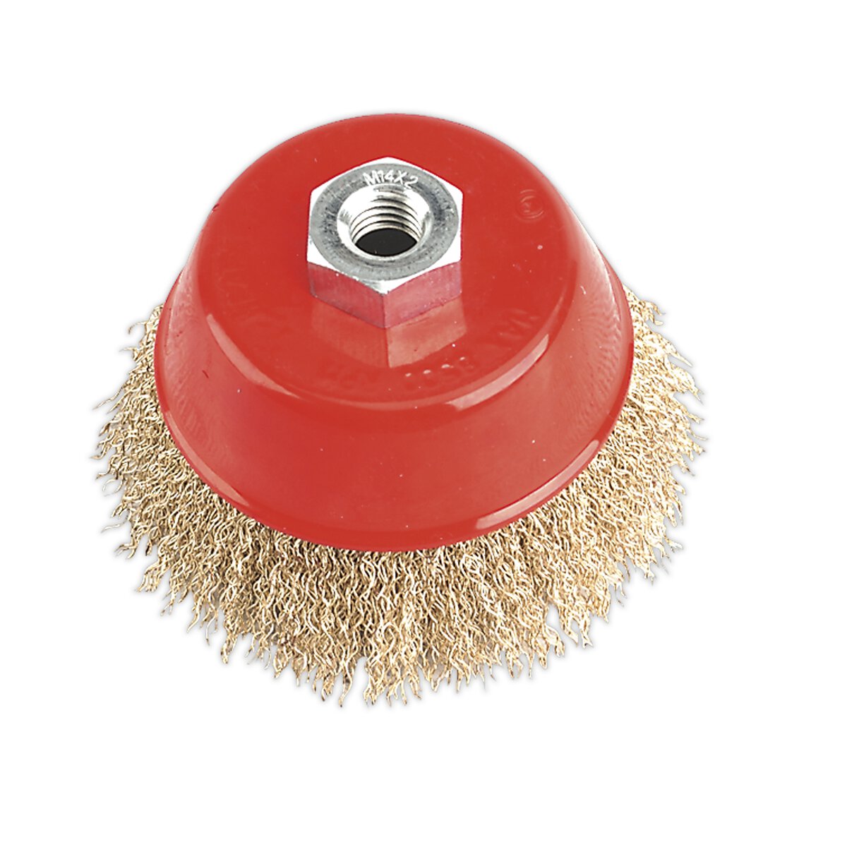 Brassed Steel Cup Brush Ø100mm M14 x 2mm