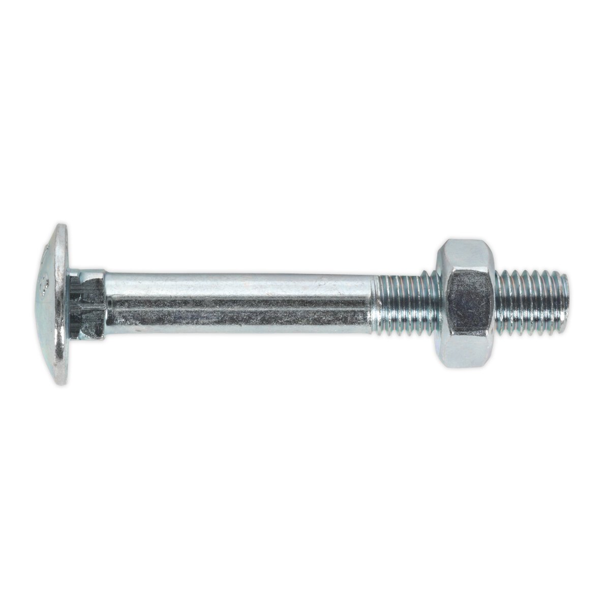 Coach Bolt & Nut M10 x 75mm Zinc DIN 603 Pack of 50
