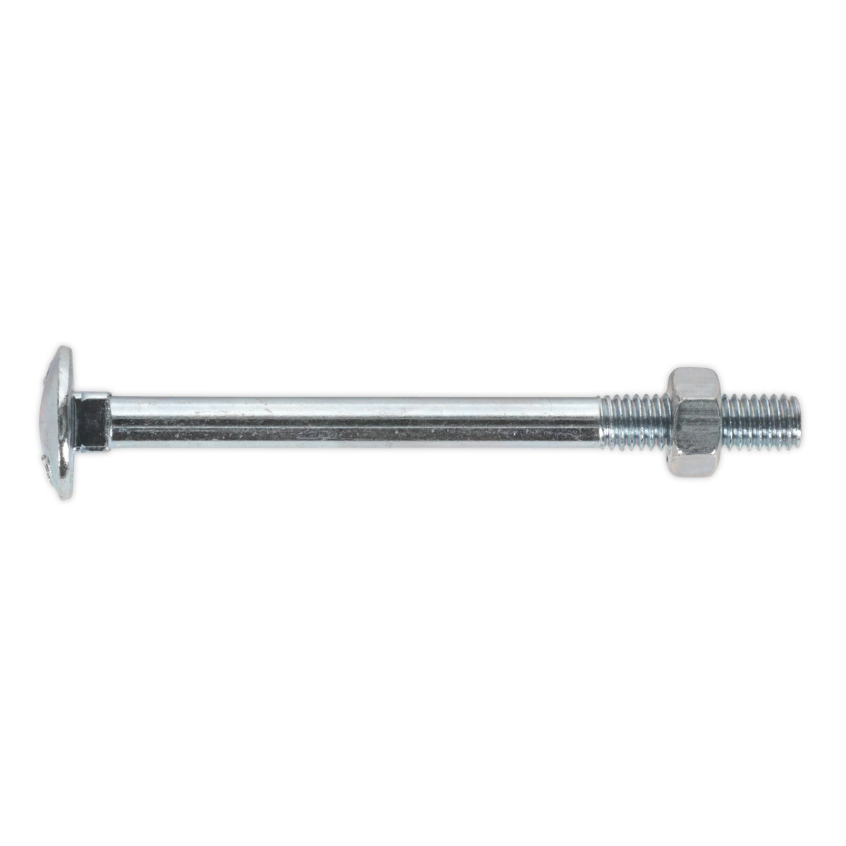 Coach Bolt & Nut M6 x 75mm Zinc DIN 603 Pack of 100