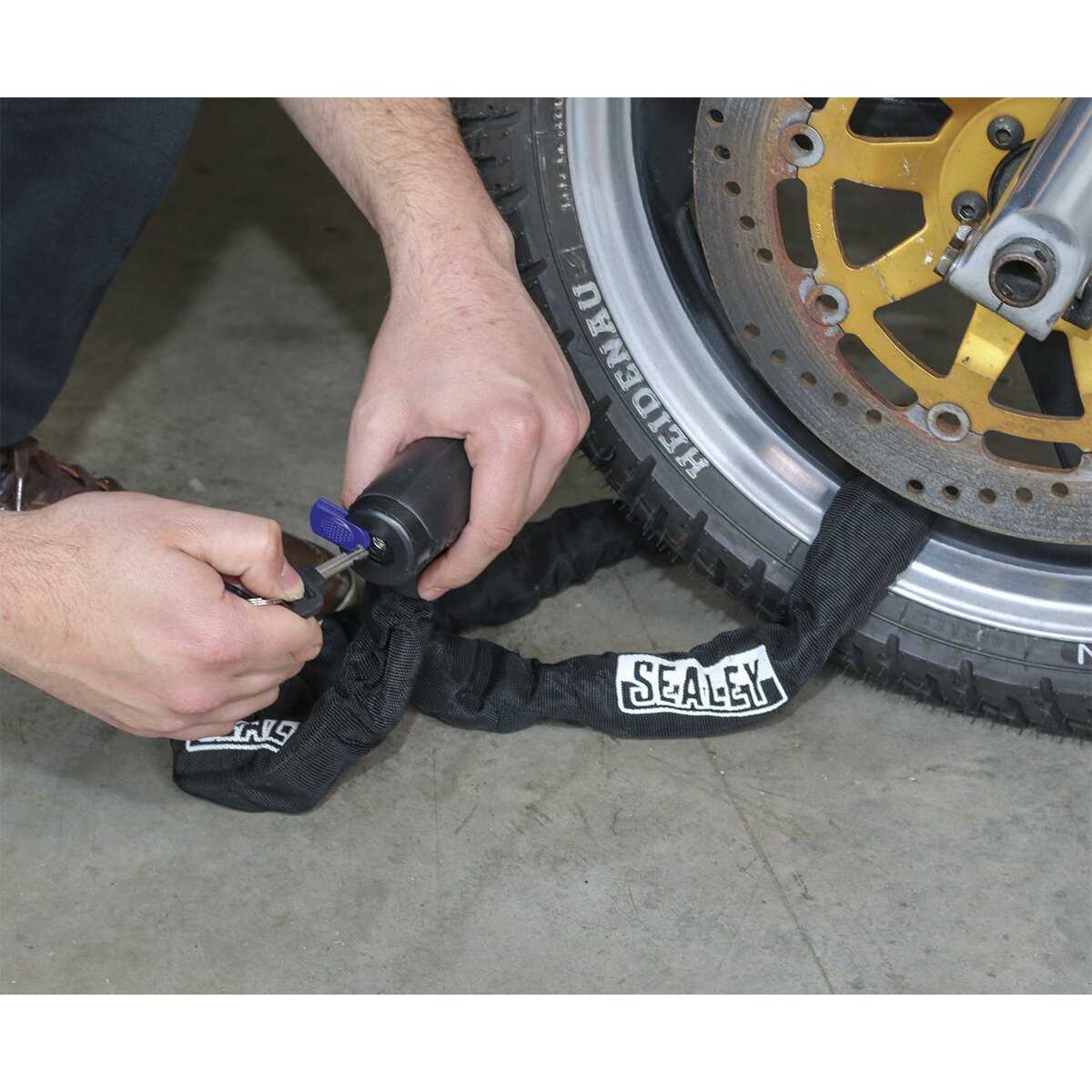 Motorcycle Chain Lock 10mm x 1.5m