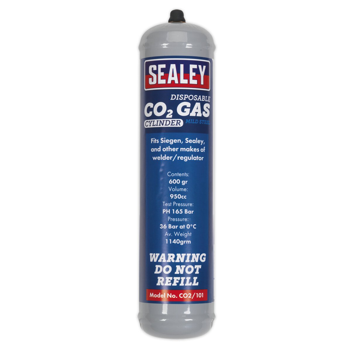 Gas Cylinder Disposable Carbon Dioxide 600g