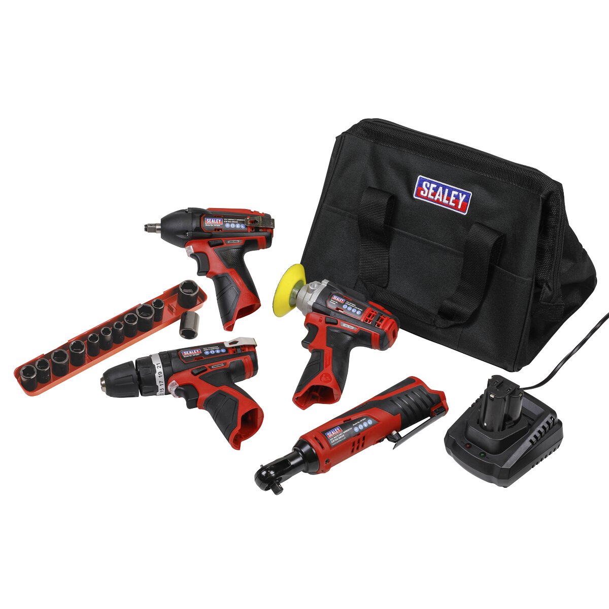 CP1200 Series 4 Tool Combo with 12pc Impact Socket Set