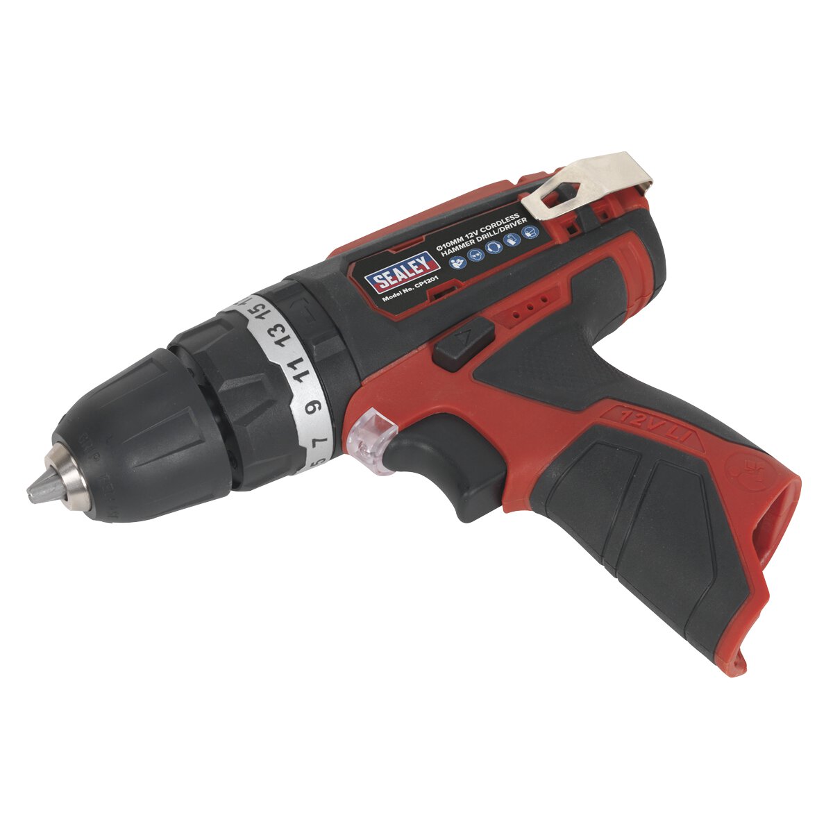 Cordless Hammer Drill/Driver Ø10mm 12V Li-ion - Body Only