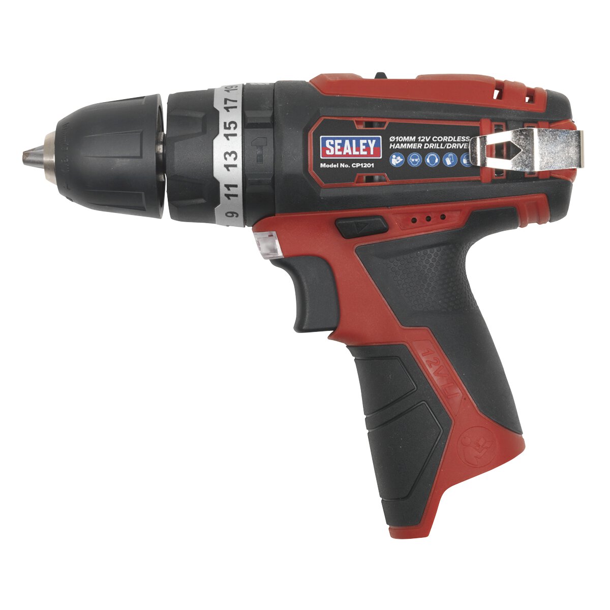 Cordless Hammer Drill/Driver Ø10mm 12V Li-ion - Body Only