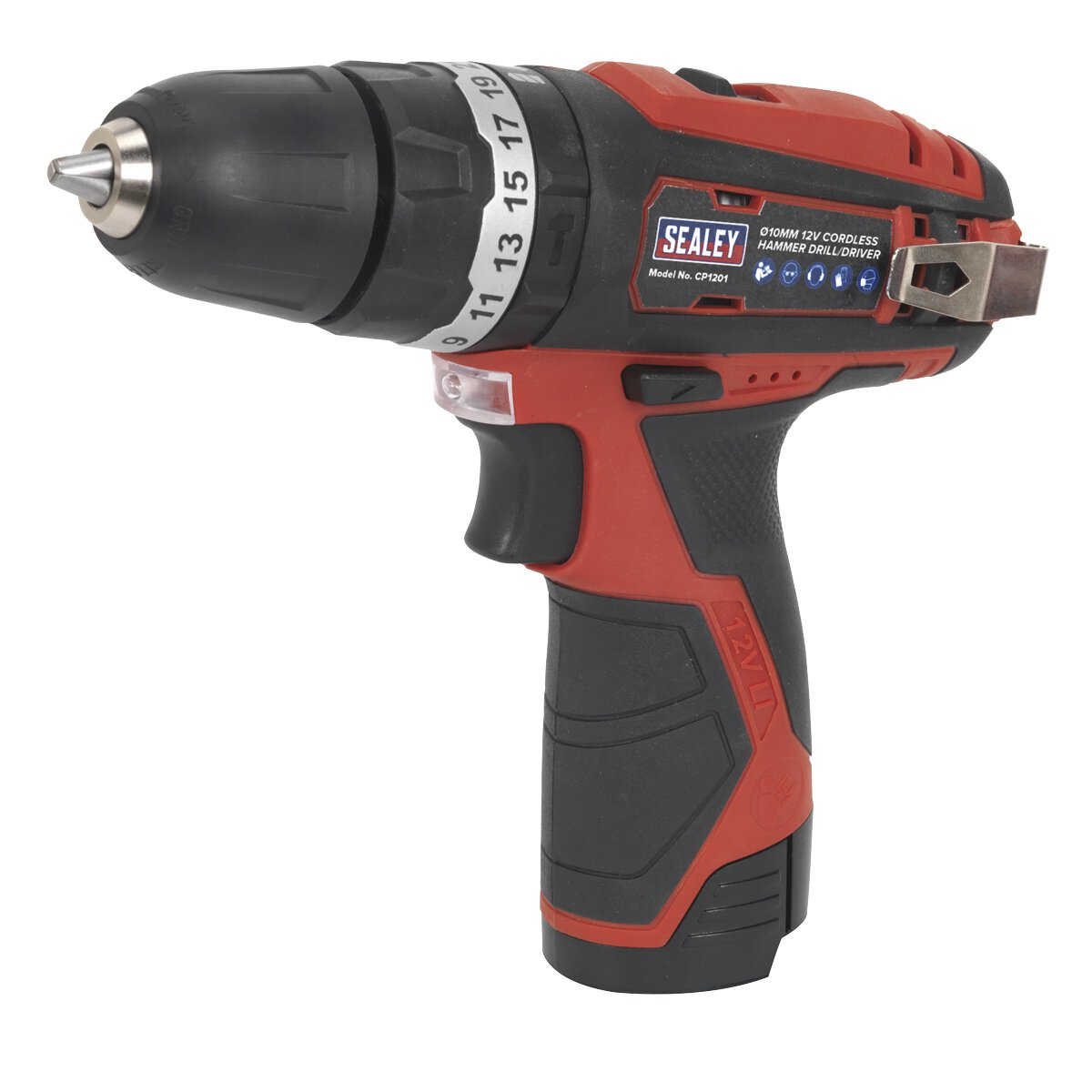 Cordless Hammer Drill/Driver Ø10mm 12V Li-ion - Body Only