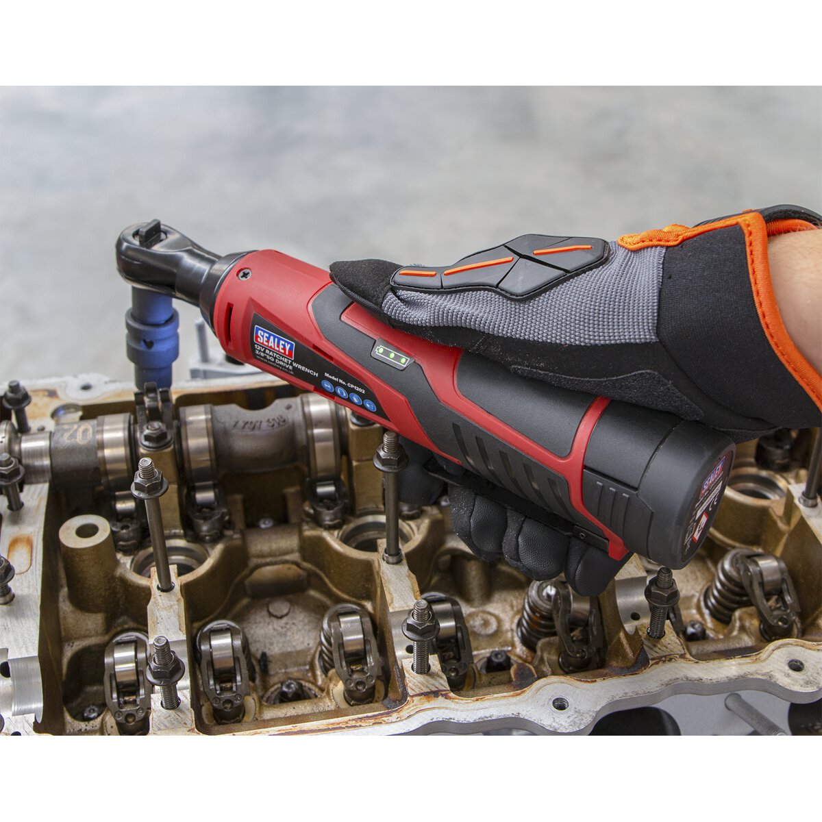 Cordless Ratchet Wrench 3/8"Sq Drive 12V Li-ion - Body Only