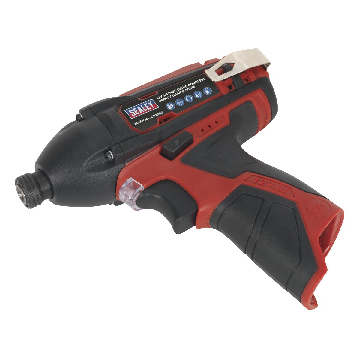 Cordless Impact Driver 1/4"Hex Drive 80Nm 12V Li-ion- Body Only