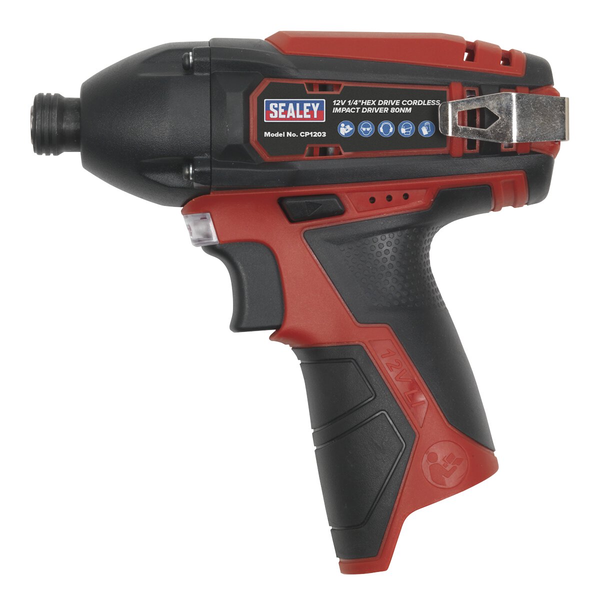 Cordless Impact Driver 1/4"Hex Drive 80Nm 12V Li-ion- Body Only