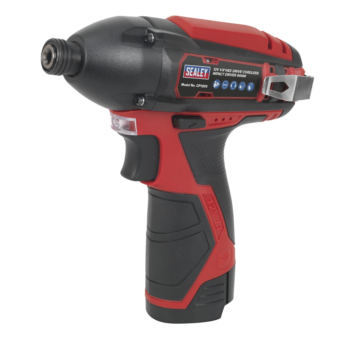 Cordless Impact Driver 1/4"Hex Drive 80Nm 12V Li-ion- Body Only