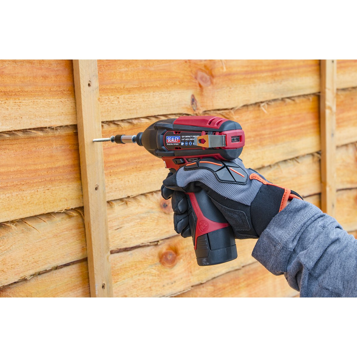 Cordless Impact Driver 1/4"Hex Drive 80Nm 12V Li-ion- Body Only