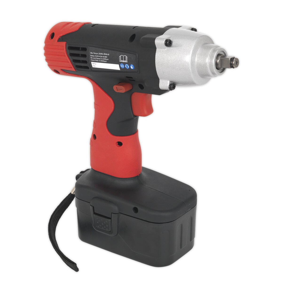 Cordless Impact Wrench 14.4V 2Ah Ni-MH 3/8"Sq Drive 150lb.ft