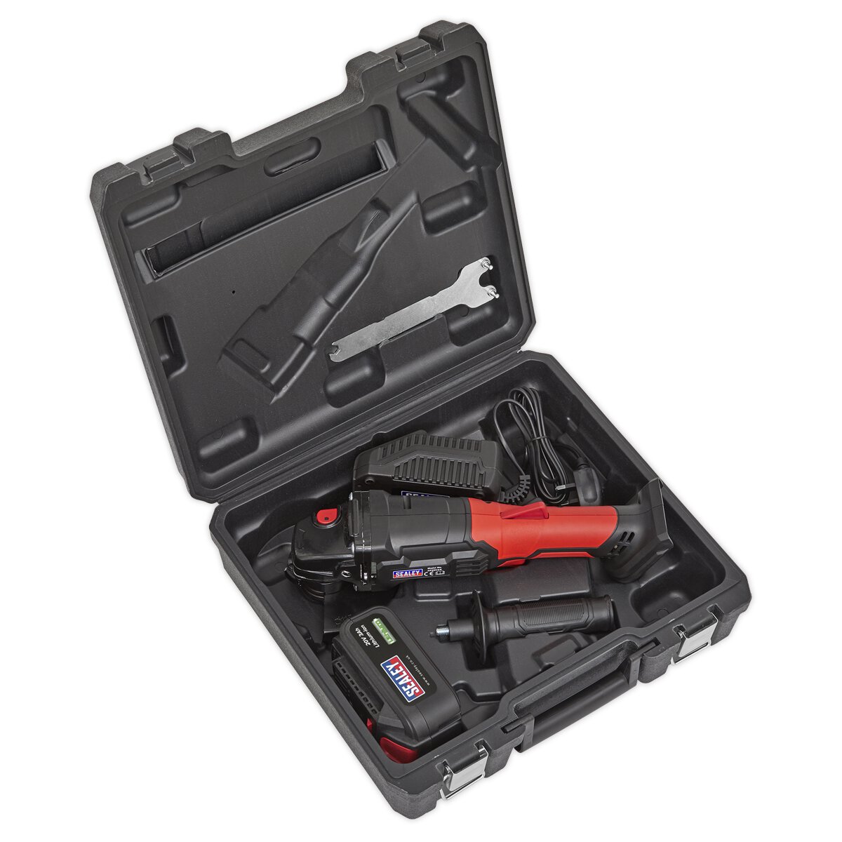 Cordless Angle Grinder Ø115mm 20V Lithium-ion 1hr Charge