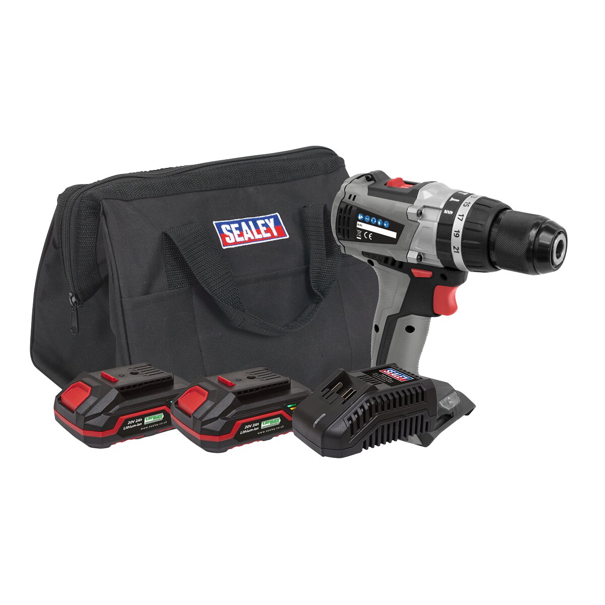 Brushless Hammer Drill/Driver Kit Ø13mm 20V - 2 Batteries