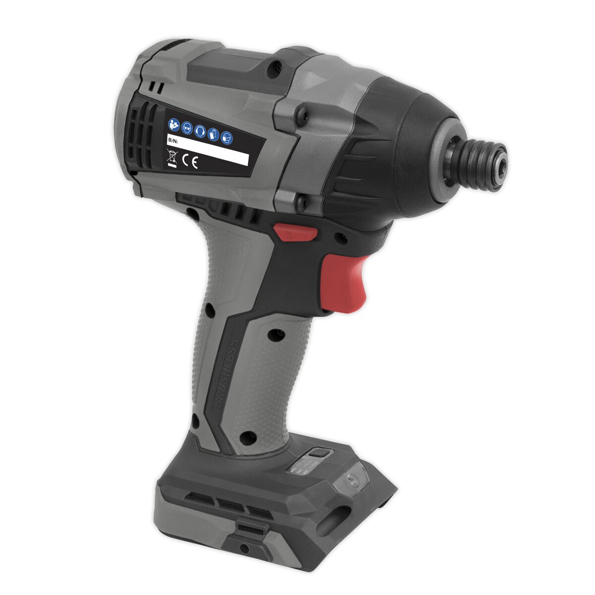 Brushless Impact Driver 20V 1/4" Hex 200Nm - Body Only