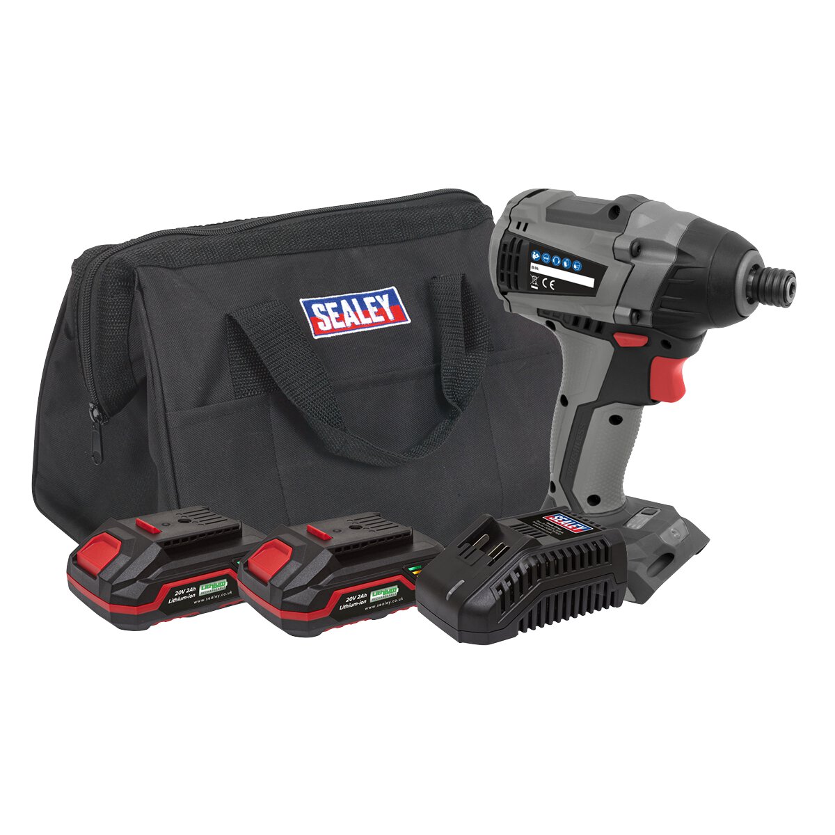 Brushless Impact Driver Kit 1/4"Hex 20V - 2 Batteries
