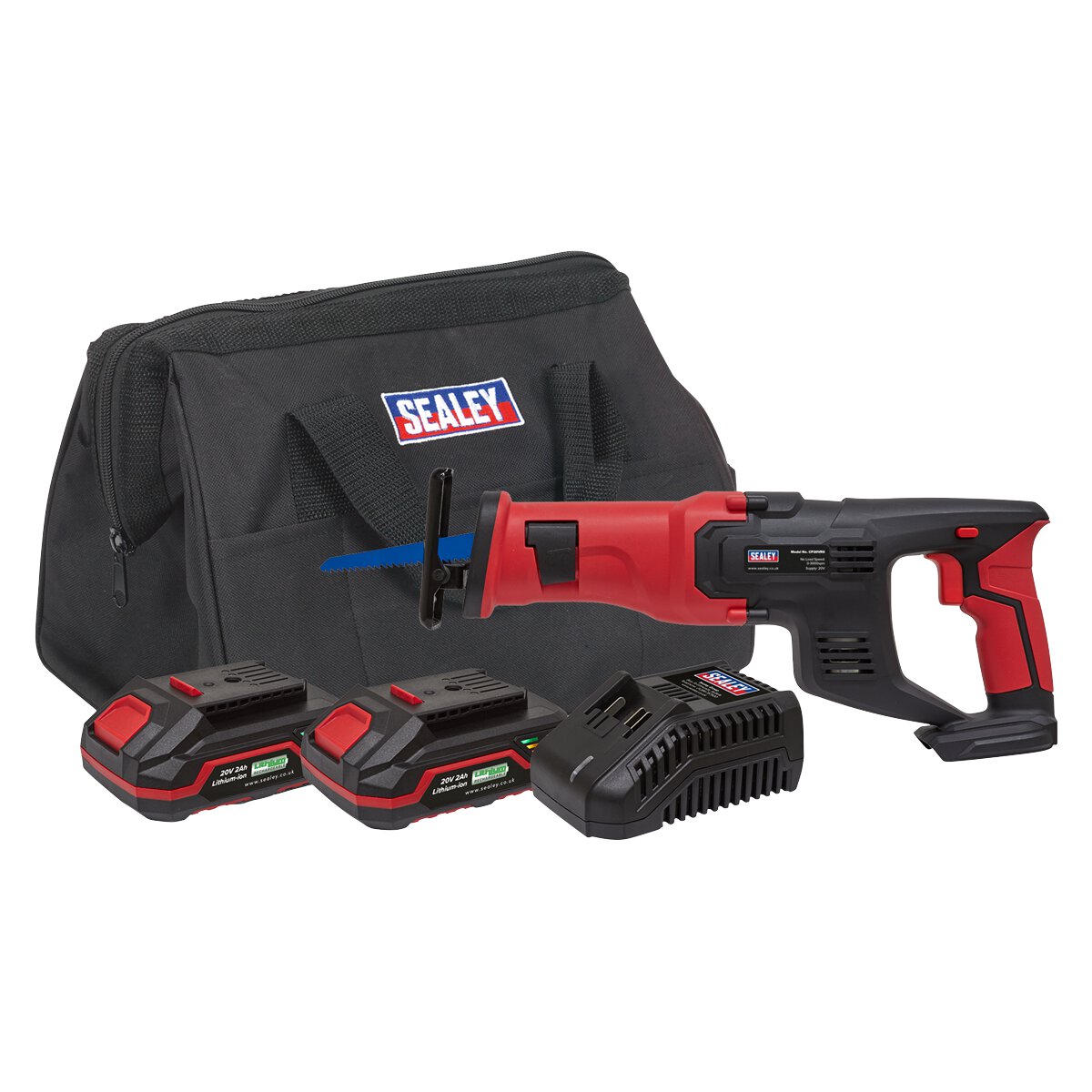 Cordless Reciprocating Saw Kit 20V - 2 Batteries