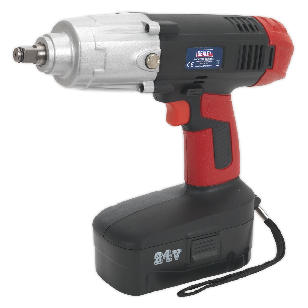 Cordless Impact Wrench 24V 2Ah Ni-MH 1/2"Sq Drive 410lb.ft