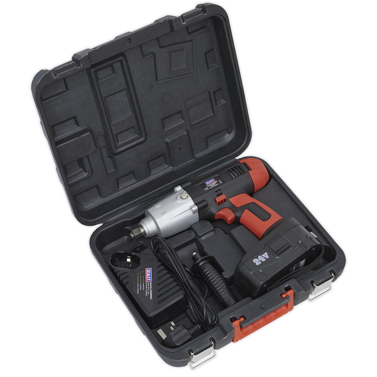 Cordless Impact Wrench 24V 2Ah Ni-MH 1/2"Sq Drive 410lb.ft