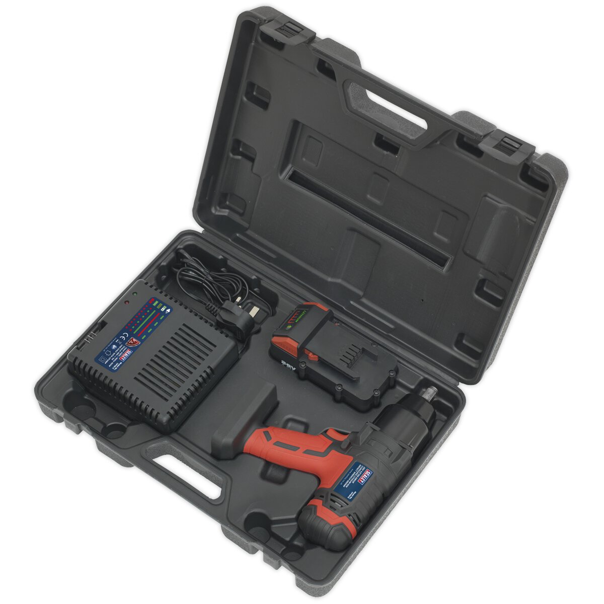 Cordless Impact Wrench 26V Lithium-ion 1/2"Sq Drive 680Nm