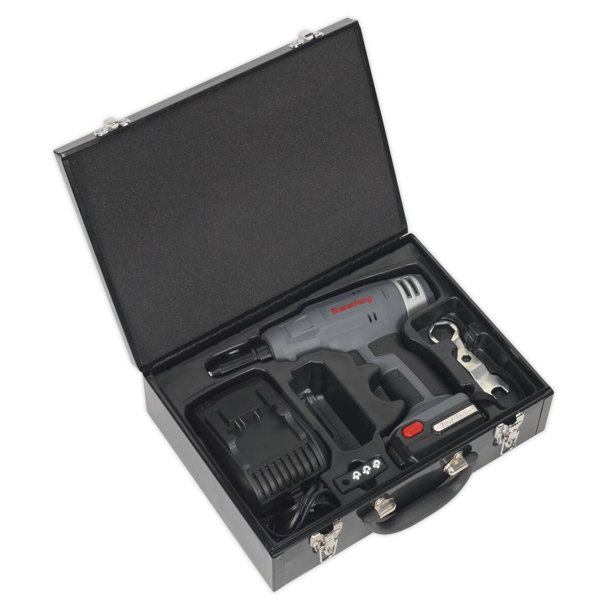 Cordless Riveter 18V 1.5Ah Lithium-ion 1hr Charger