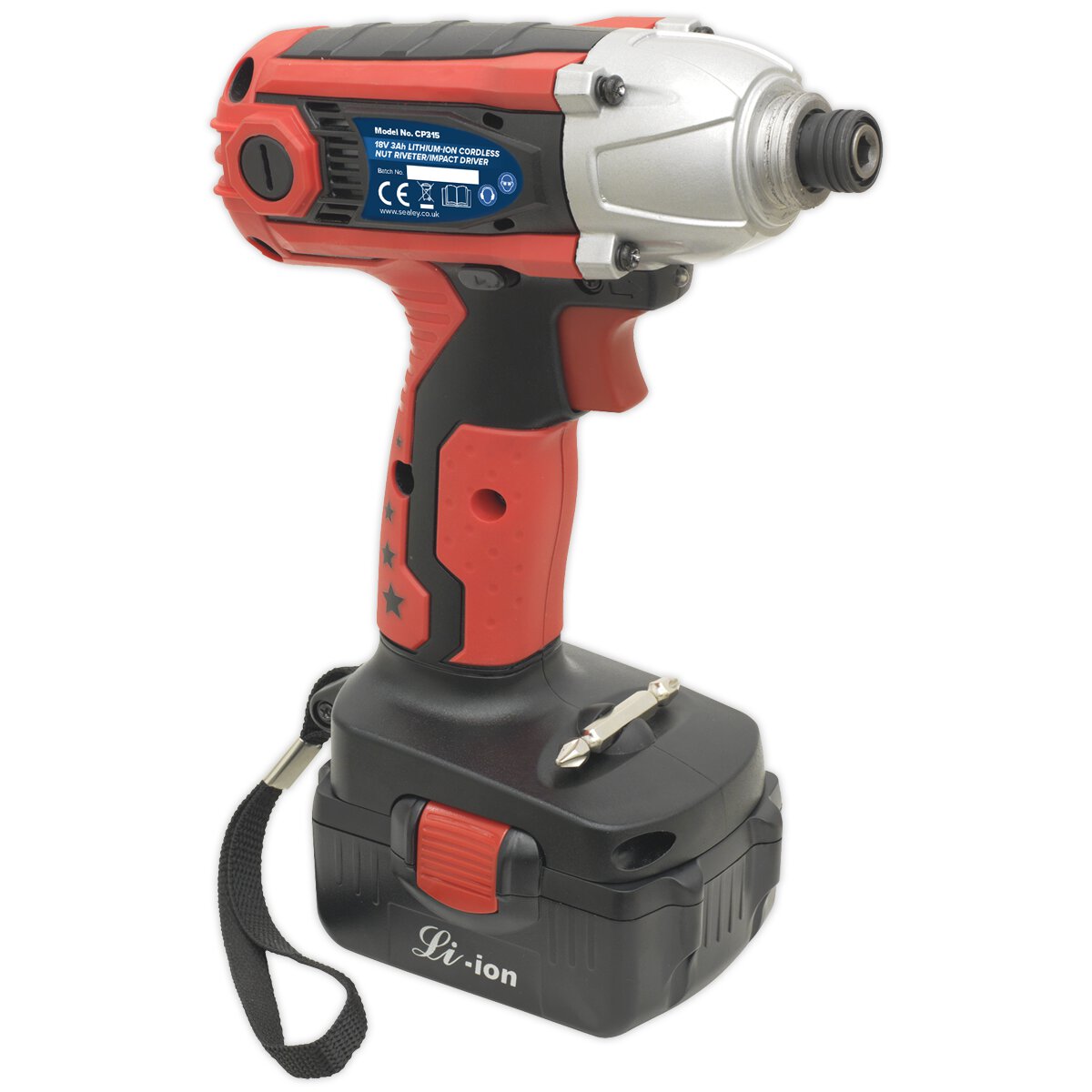 Cordless Nut Riveter/Impact Driver 18V 3Ah Lithium-ion 1hr Charger