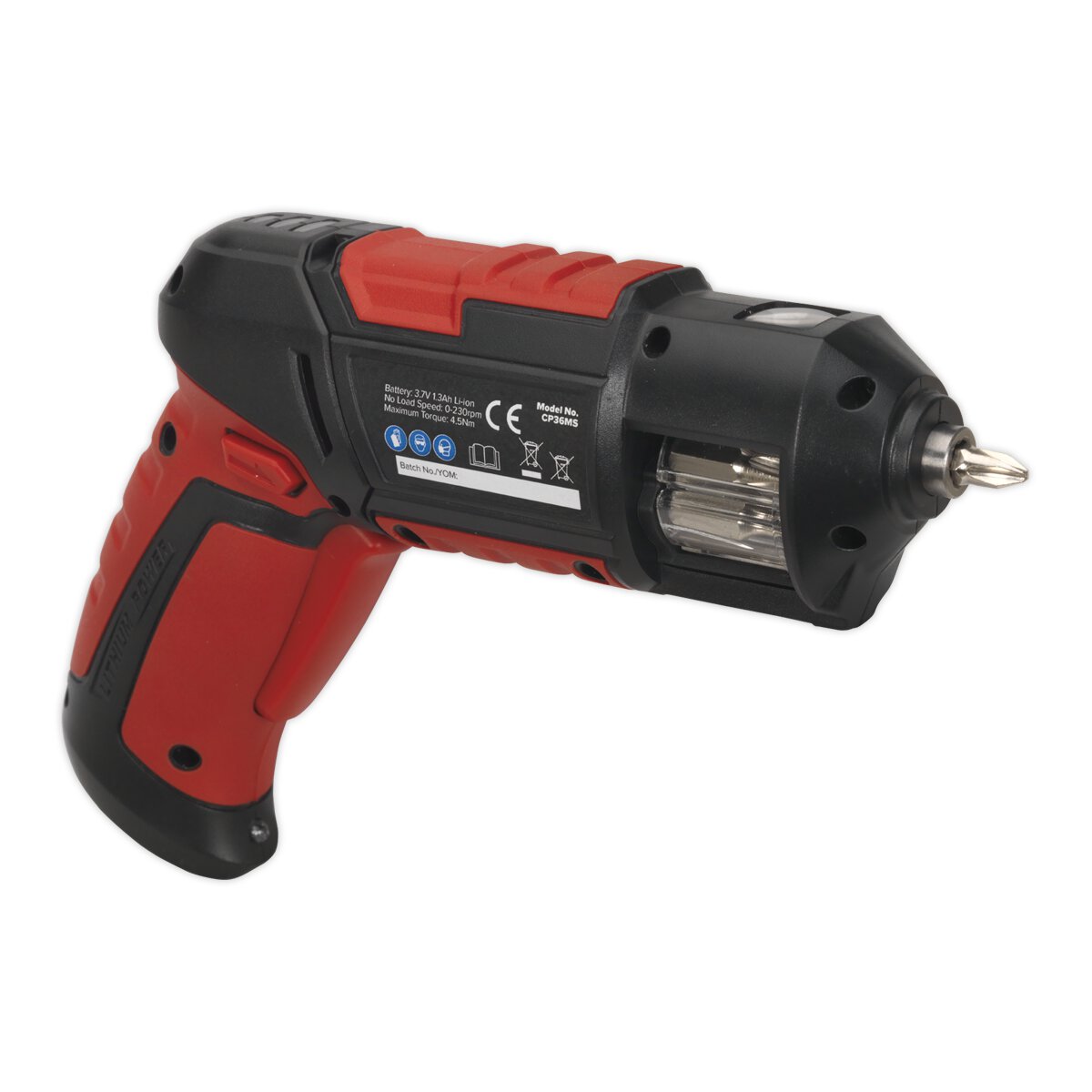 Cordless Screwdriver Quick Select 14pc 3.7V Lithium-ion USB