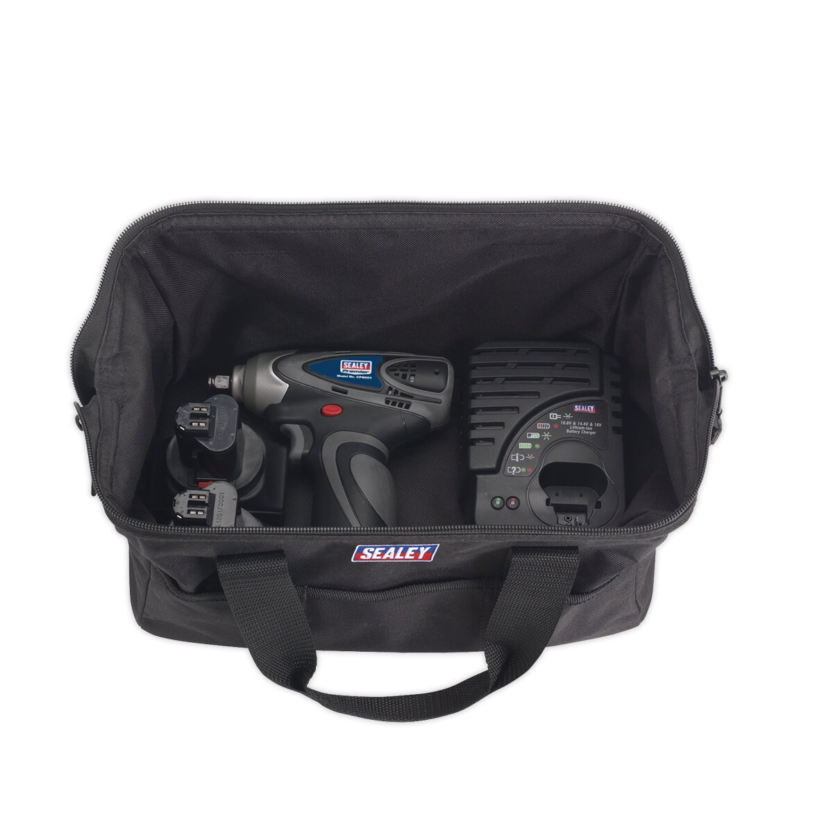 Cordless Impact Wrench 3/8"Sq Drive 140Nm 14.4V 2Ah Lithium-ion - 2 Batteries 40min Charger