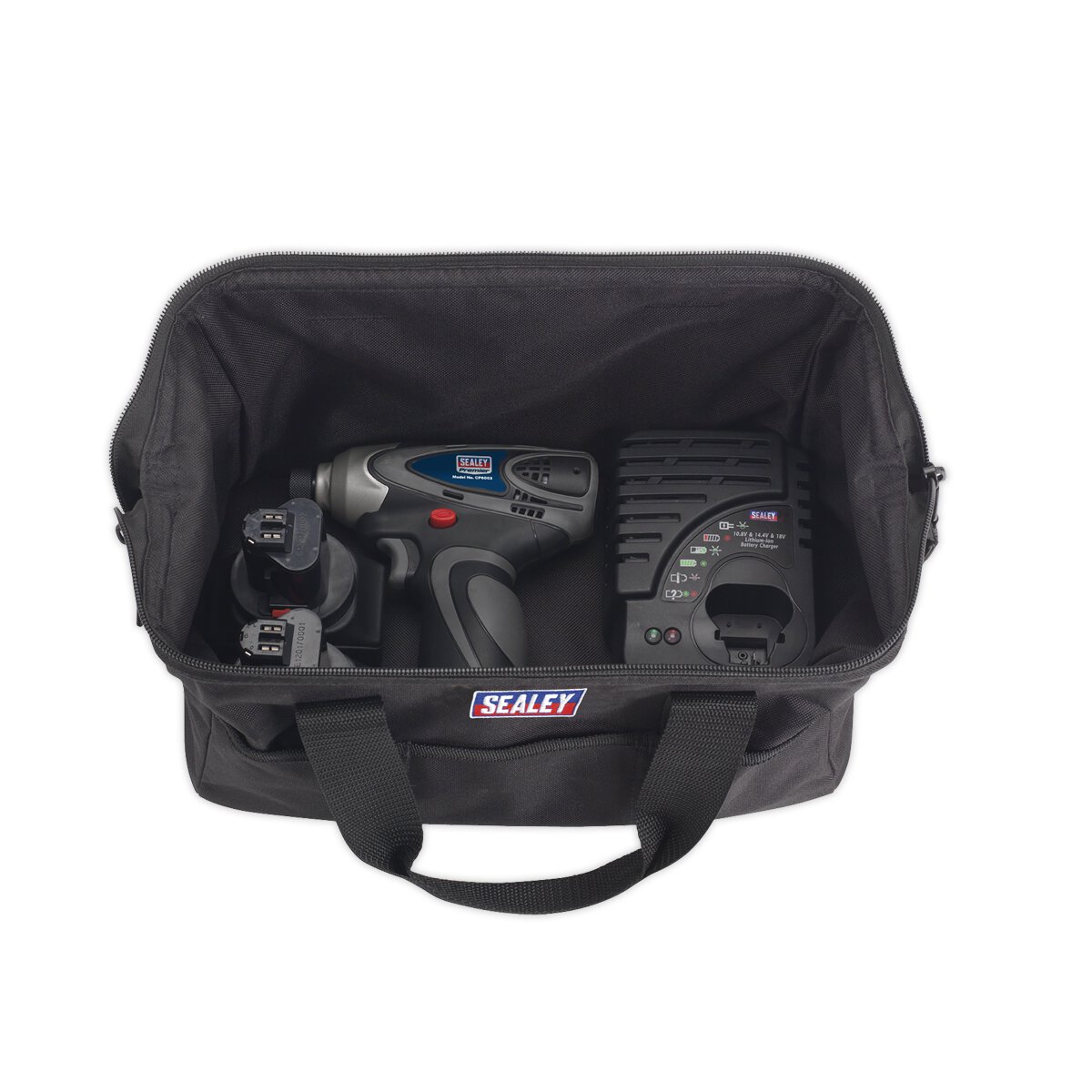 Cordless Impact Driver 1/4" Hex Drive 117Nm 14.4V 2Ah Lithium-ion - 2 Batteries 40min Charger