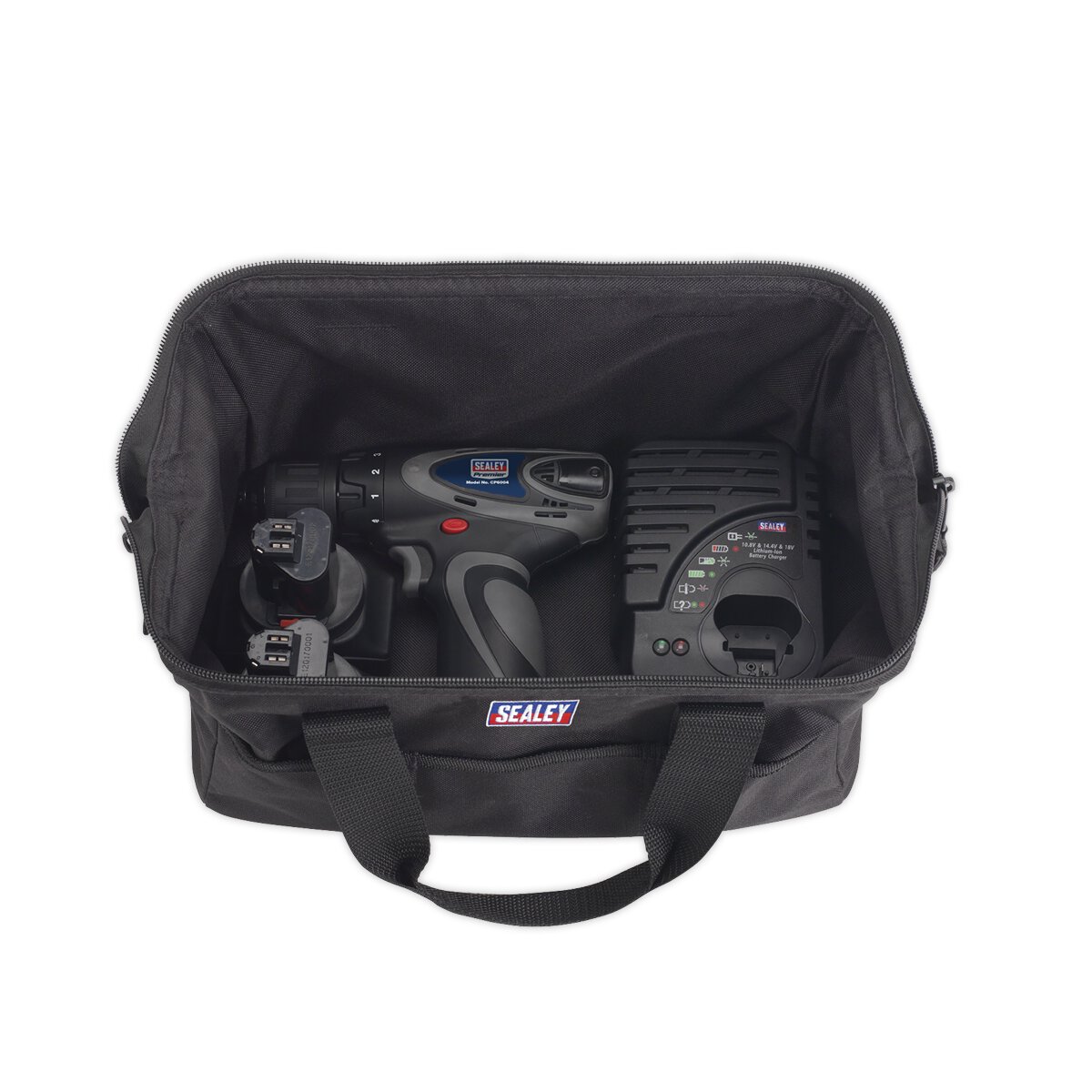 Cordless Drill/Driver Ø10mm 14.4V 2Ah Lithium-ion 10mm 2-Speed Motor - 2 Batteries 40min Charger