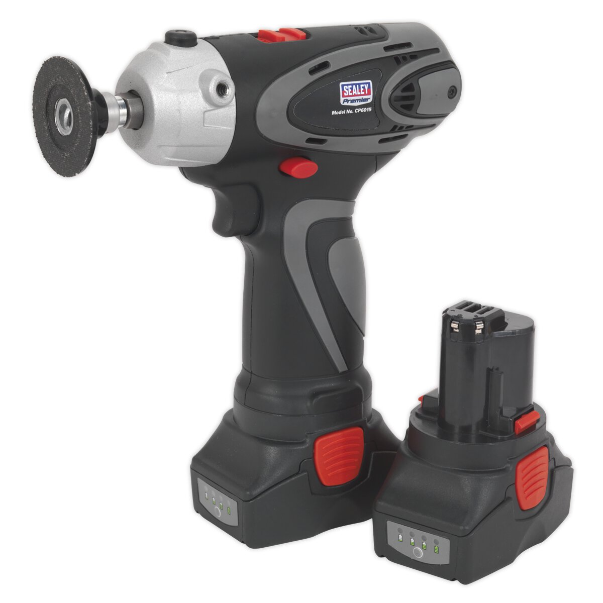 Cordless Polisher/Sander Ø75mm 14.4V 2Ah Lithium-ion - 2 Batteries 40min Charger