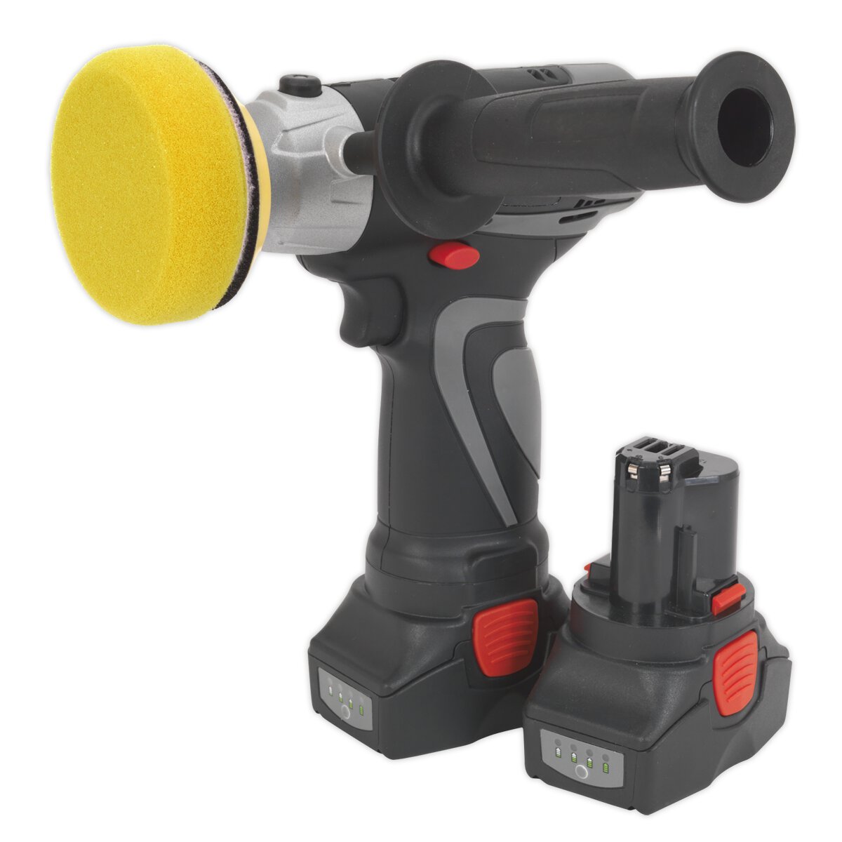 Cordless Polisher/Sander Ø75mm 14.4V 2Ah Lithium-ion - 2 Batteries 40min Charger