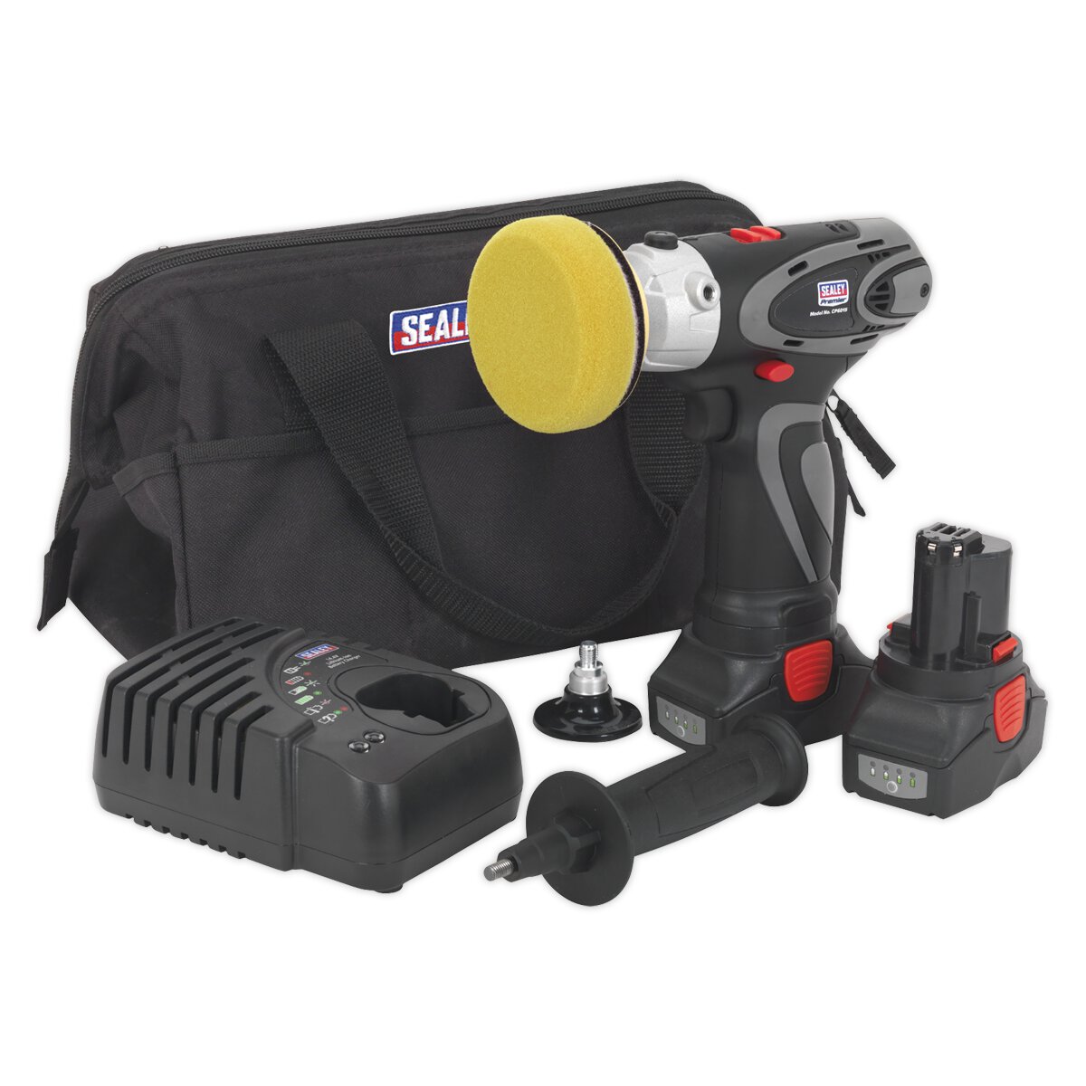 Cordless Polisher/Sander Ø75mm 14.4V 2Ah Lithium-ion - 2 Batteries 40min Charger