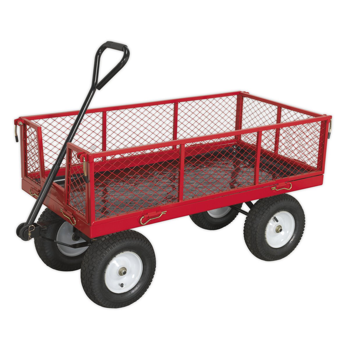 Platform Truck with Sides Pneumatic Tyres 450kg Capacity